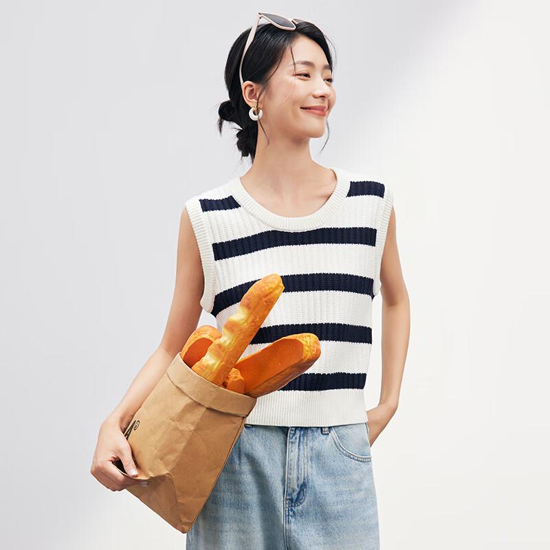 JOY SPEAKER Women's Round Neck Knitted Vest