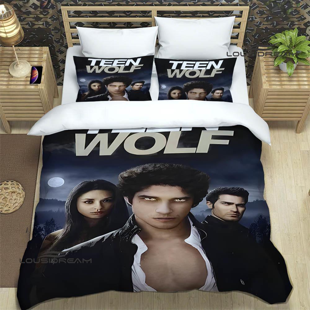 Teen Wolf Tištěné povlečení vynikající sada ložního prádla povlak na přikrývku sada přikrývky povlak na polštář sada povlečení luxusní narozeninový dárek