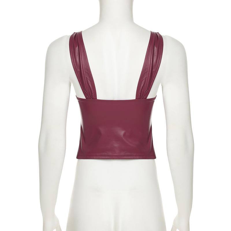 Women's Halter Spice Sexy Low Cut Backless Skinny Skinny Vest Top