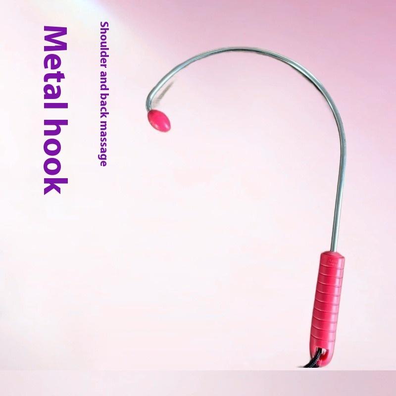 1Pcs Trigger Point Massage Tool, Shoulder Neck Back Leg Handheld Self Massager, Manual Massage Cane, Hook, Muscle Knot Remover