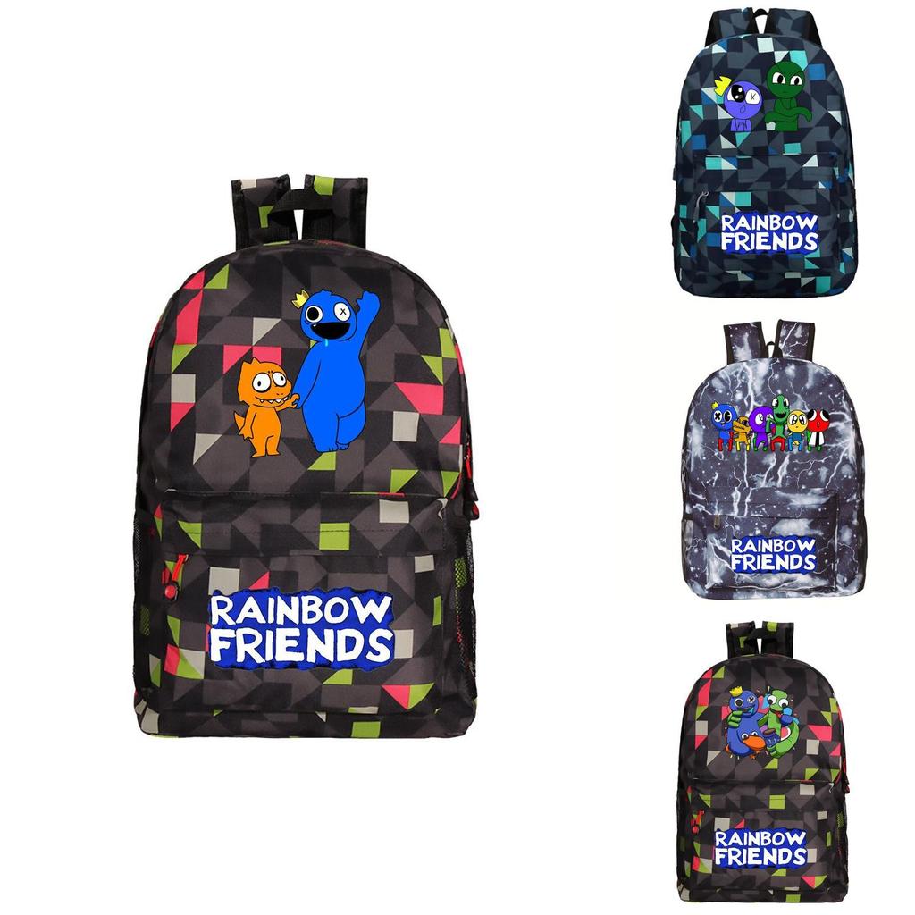 Roblox Rainbow Friends Large Capacity Student Backpack Bag Book