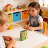 Wooden Cube Puzzle Early Learning Toys Brain Teaser Puzzles for Boys Girls Home Classroom School Bedroom Study Playroom Birthday