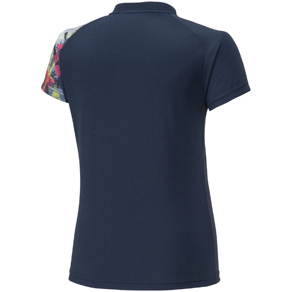 Mizuno Short Sleeve Tennis Game Dress Size XS Women's Shirt, 62JAA241, Navy,