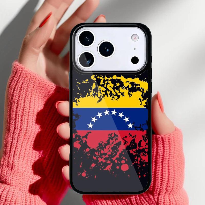 Venezuela Flag Coat Of Arms Phone Case for iPhone 17 Air 16e 15 14 13 Pro Max Back Cover for 12 11 Pro Coque