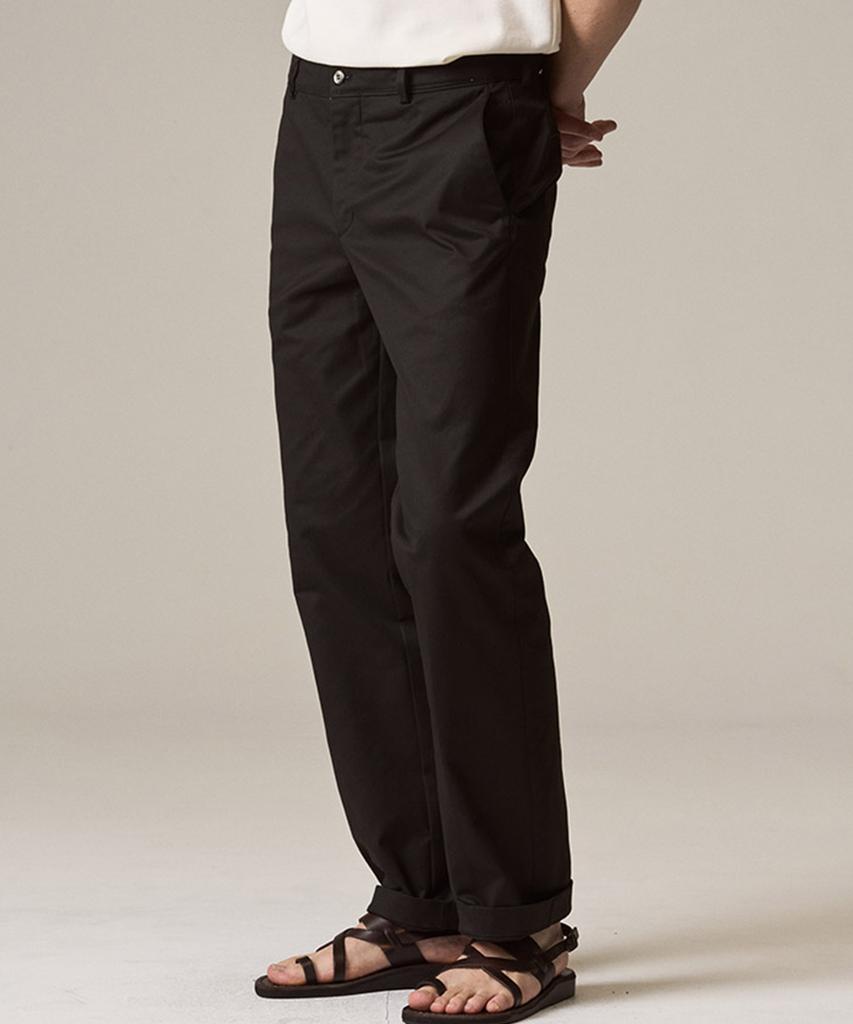 Laijeuaenbillou [Authentic] Authentic Supima 265 Regular Straight Chino Pants Black