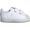 adidas Superstar CF I LED-Lichter-Pack - Weiß Klare Sohle Baby-Sneaker Wolkenweiß Kernschwarz IH8007