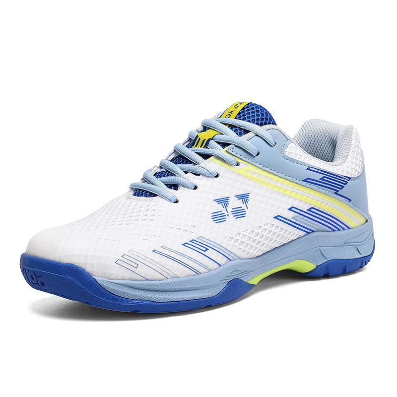 Men's Breathable Rotary Buckle Sports Shoes - Lightweight Casual Badminton and Tennis Trainers