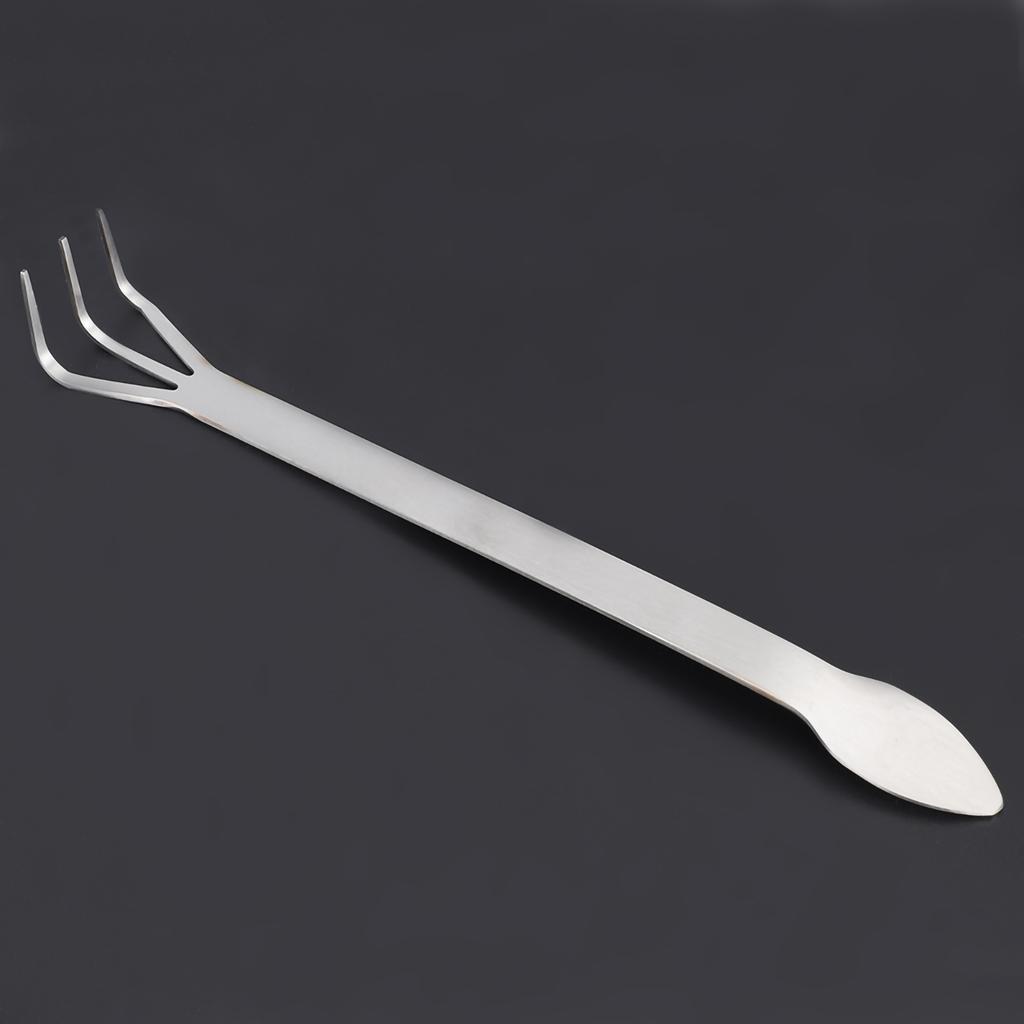 2 In 1 Stainless Steel Bonsai Gardening Tool Root Rake Spatula