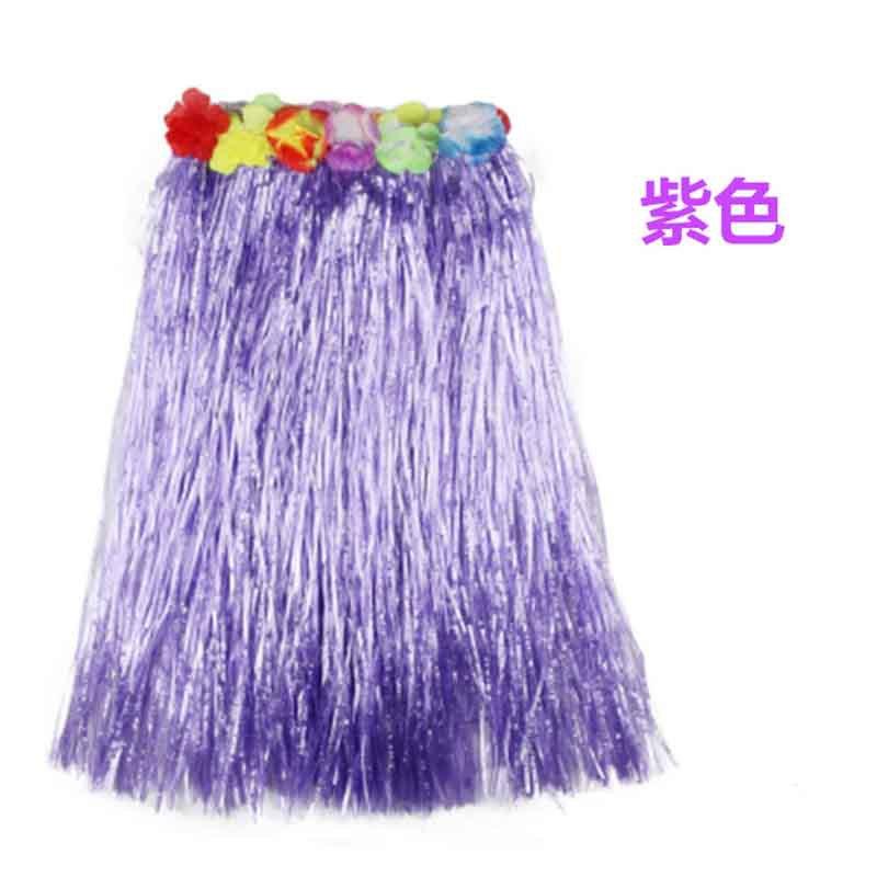 Plastic Fiber Girl Woman Hawaiian Grass Skirt Cheap Costume Flower Hula Skirt 30CM/40/CM60CM/Dance Dress Party Hawaii Beach