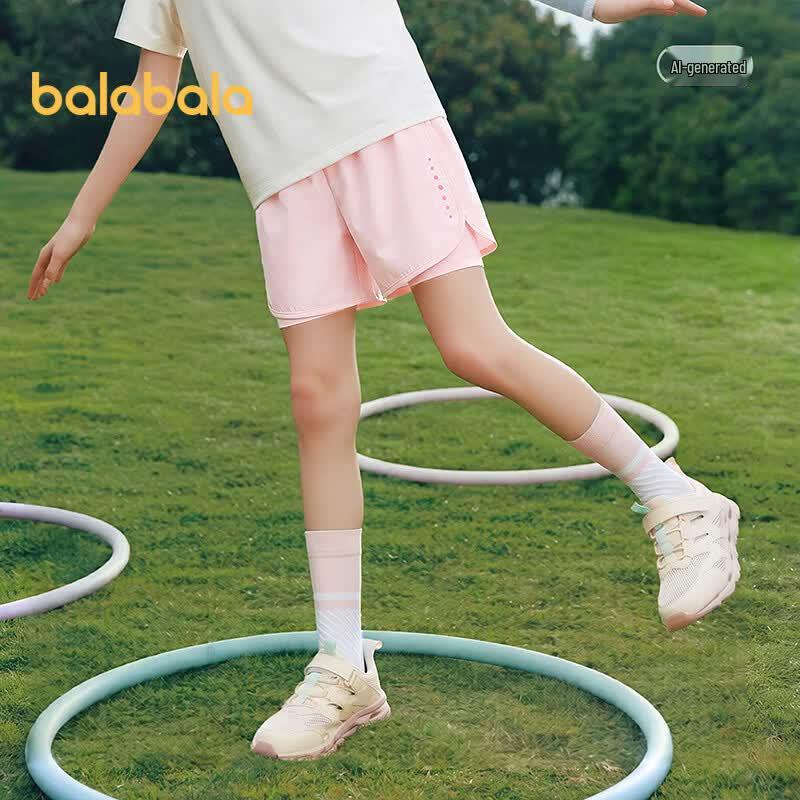 Balabala Girls' Fashion Quick-Dry Sport Shorts