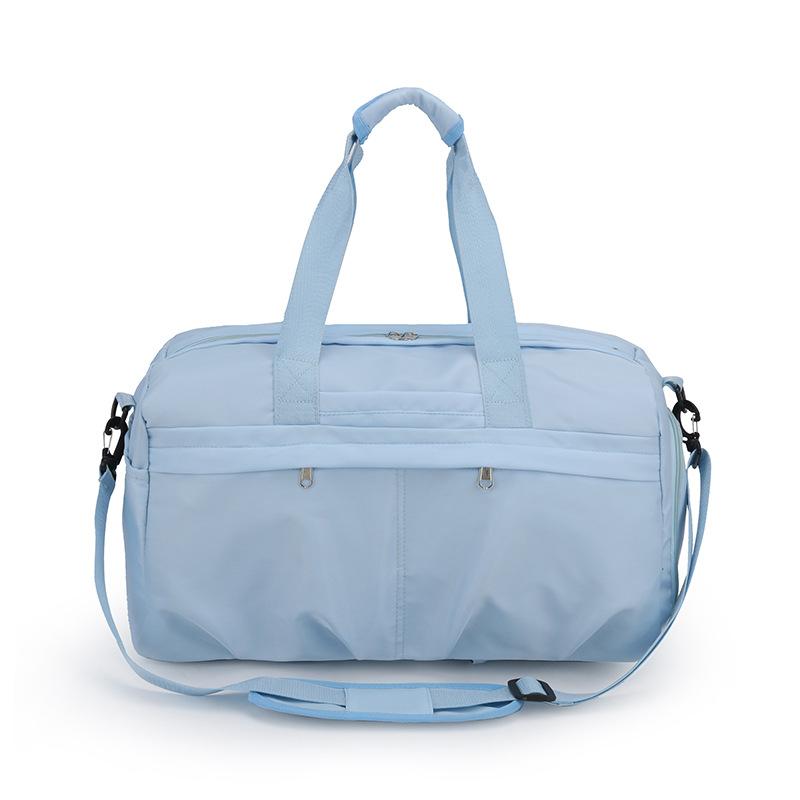 High-end sports fitness bag, large-capacity travel bag, wet and dry separation swimming, yoga bag, trend sports bag небесно-голубой