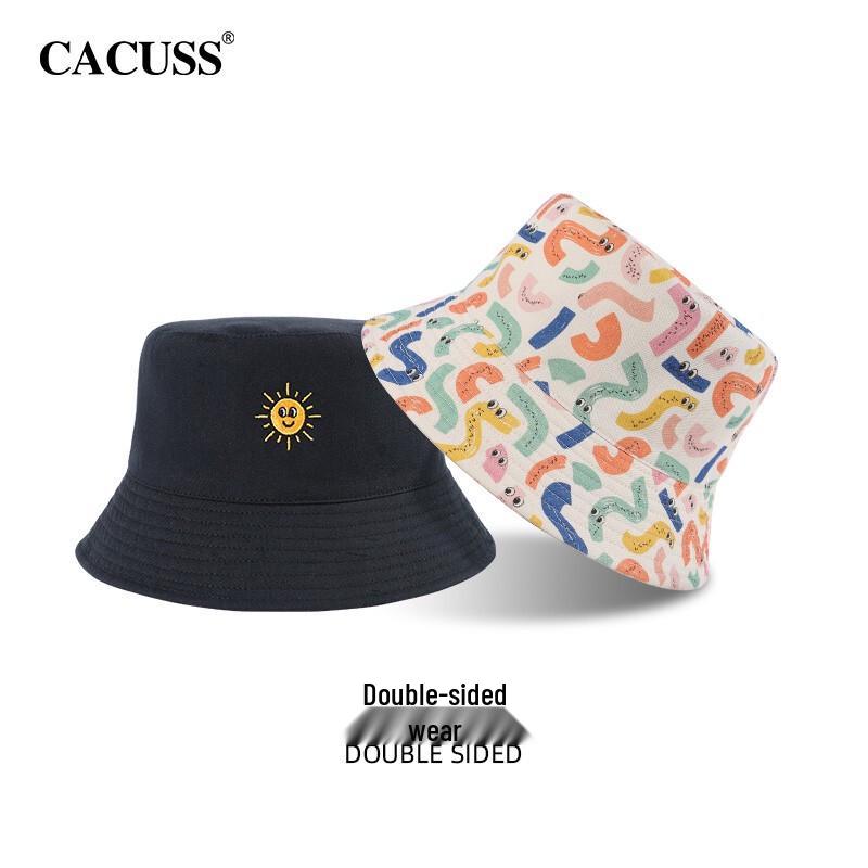 CACUSS Cotton Wide-Brim Sun Fisherman Hat Free Size
