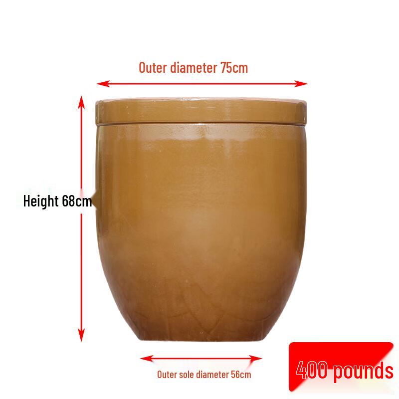 Large Thickened Ceramic Storage Jar