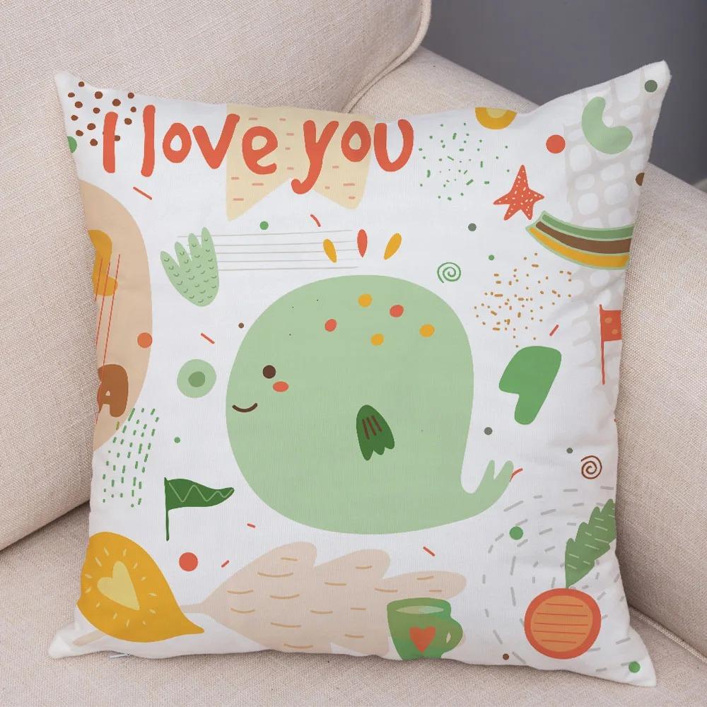 Cute Cartoon Animal Decorative Pillowcase Office Living Room Car Ornaments Home Pillowcase