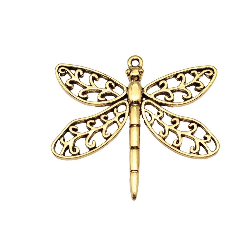 Dragonfly Charms Vintage Alloy Pendants For Insect Themed Handmade Jewelry Supplies
