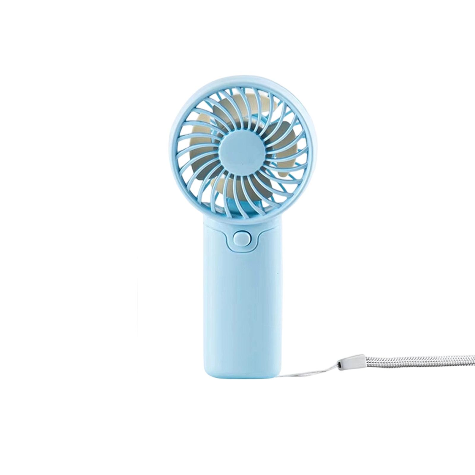 Портативный ручной вентилятор Ветер Студенческий Уличный Высокоскоростной Вентилятор one size синий