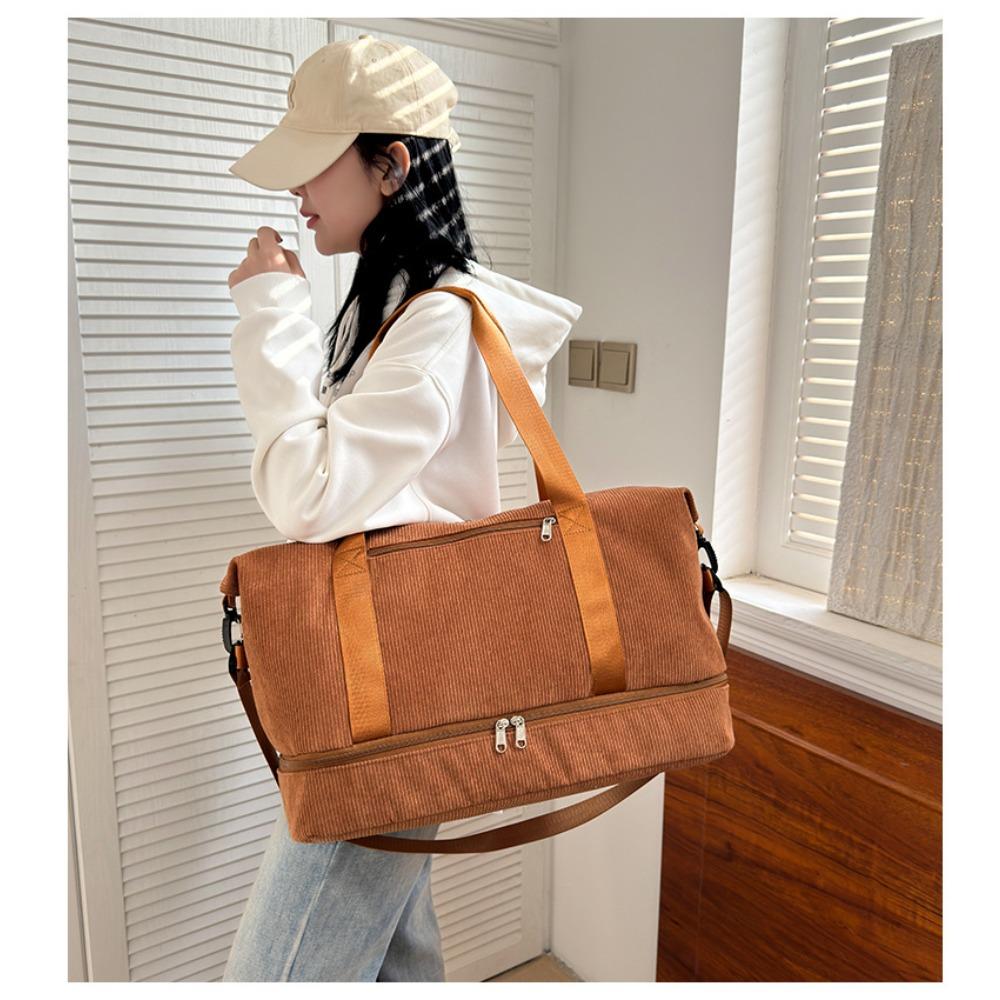 New short-distance out large-capacity portable travel bags for men and women large-capacity with shoes warehouse fitness bag can cover the tie rod