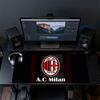AC Milan Mouse Pad, Large Gaming Desk Mat, Non-slip XXL Mousepad for Laptop & Tablet, Mini PC Playmat with Stitched Edges
