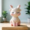 Miniature Deer Figurines Tiny Cartoon Resin Forest Animal Figures for Crafts Fairy Garden Accessories Cake Toppers