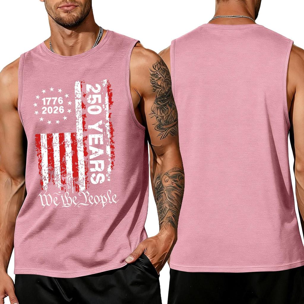 Pánské košile 4. července USA Svalnaté tílko Vlastenecká tílka