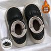 Casual versatile cotton slippers can be snow boots, winter indoor warm velvet non-slip bag and cotton slippers