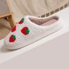 2025 new cotton slippers women ins wind strawberry upper fashion warm home autumn and winter slippers