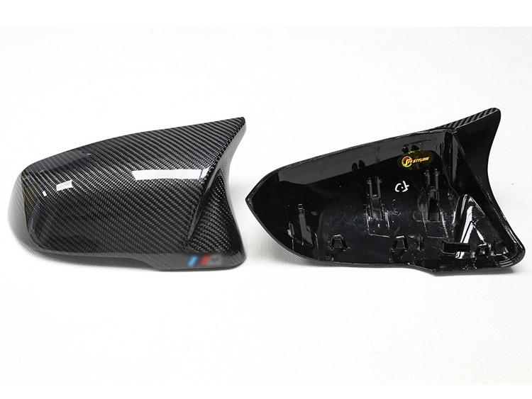 Carbon Fiber Rearview Mirror Shell Cover for BMW 1, 2, Z4, X1/X2 - Models F48, 52, 39, G29 Horn Replacement