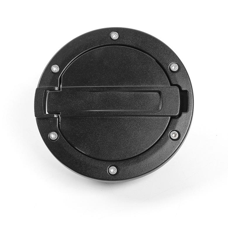 TESIN Auto-Tankdeckel, für Jeep Wrangler JK 2007–2017, ABS-Aluminiumlegierung, Auto-Außen-Gas-Tankdeckel-Abdeckung für JK