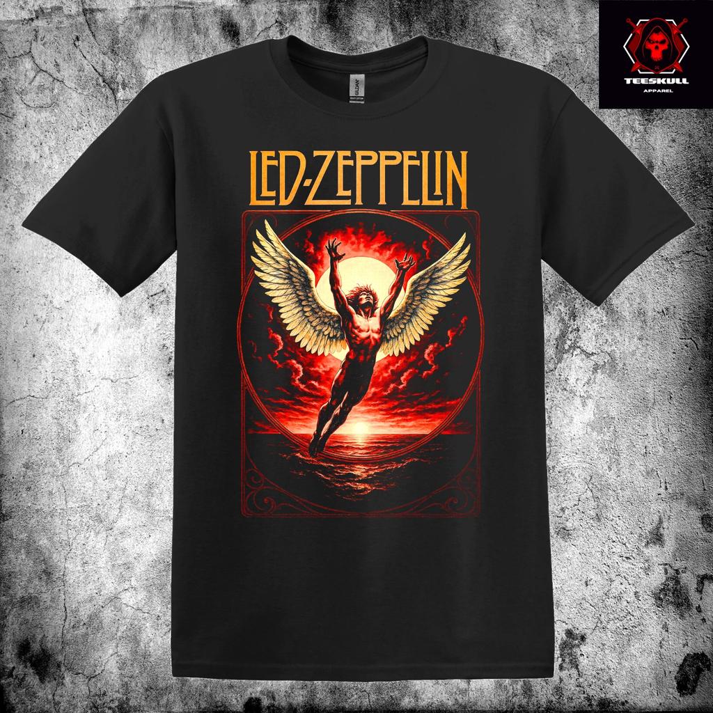 Led Zeppelin Classic Rock Metal Band Unisex Premium Cotton T-Shirt