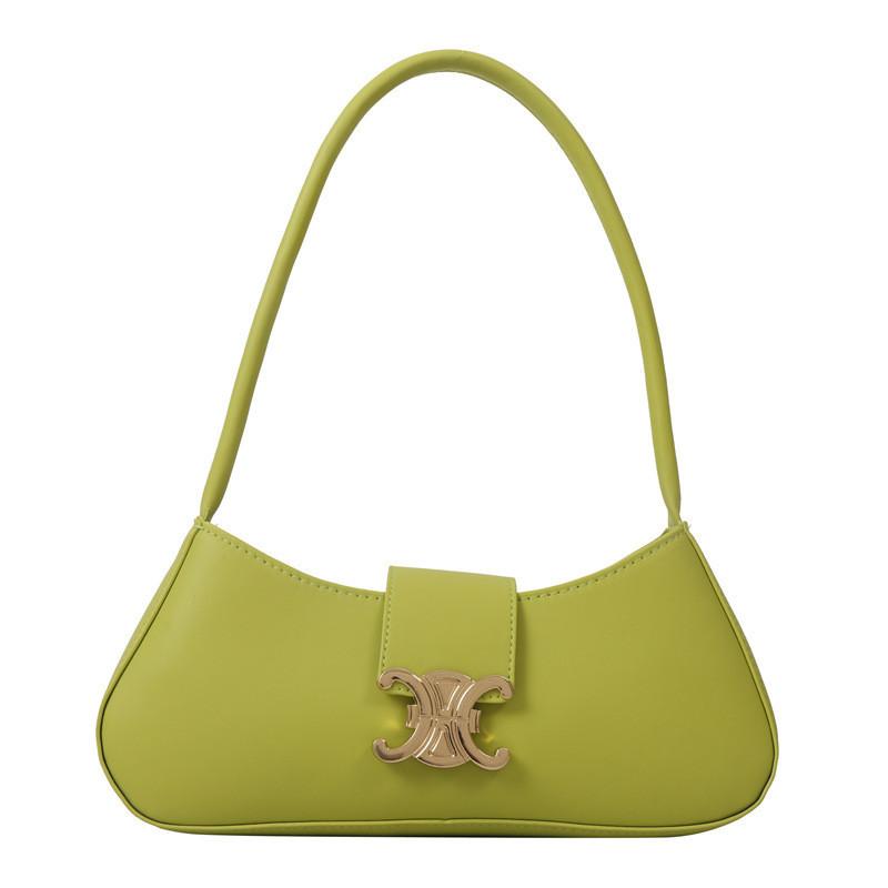 

Trendy Street Style Pu Shoulder Bag Candy Color Crossbody Bag For Women 2023 Winter зелёный