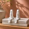 Adorno de Estatua Moai Impreso en 3D con Extremidades Móviles, Figura de Cabeza de la Isla de Pascua para Decoración de Escritorio y Alivio del Estrés, Mini Estatua de Piedra Regalo para el Hogar