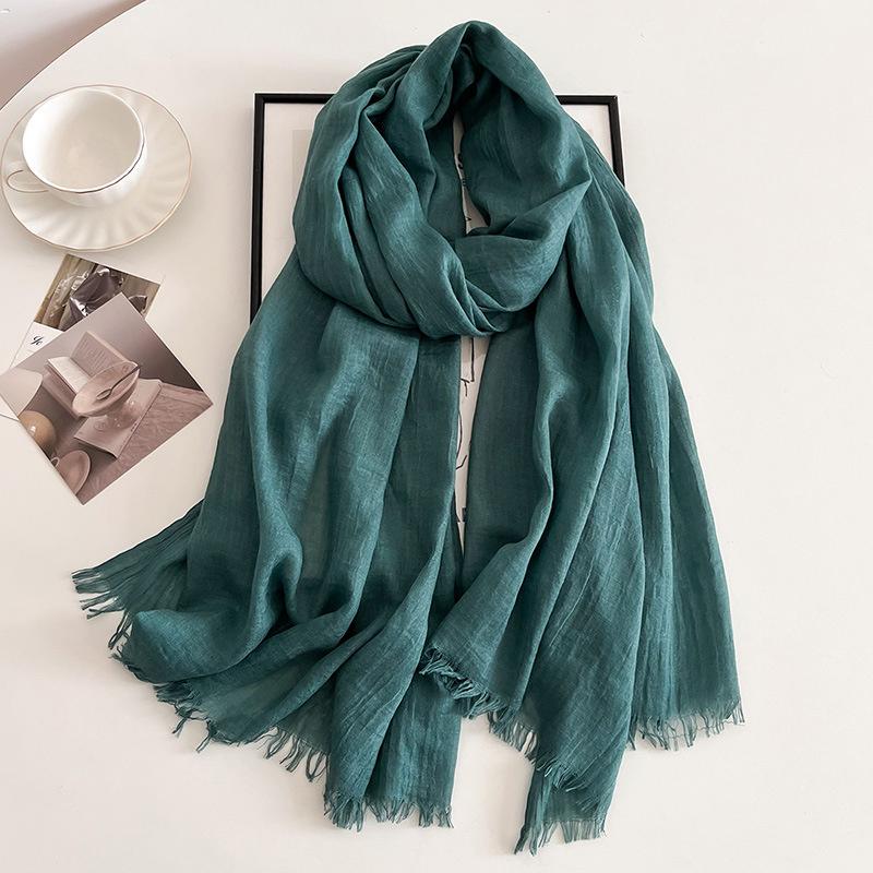 New Ramadan Big Size Women High Quality Muslim Hijabs Plain Solid Color Scarf Shawls Lady Wraps Headwear Pashmina