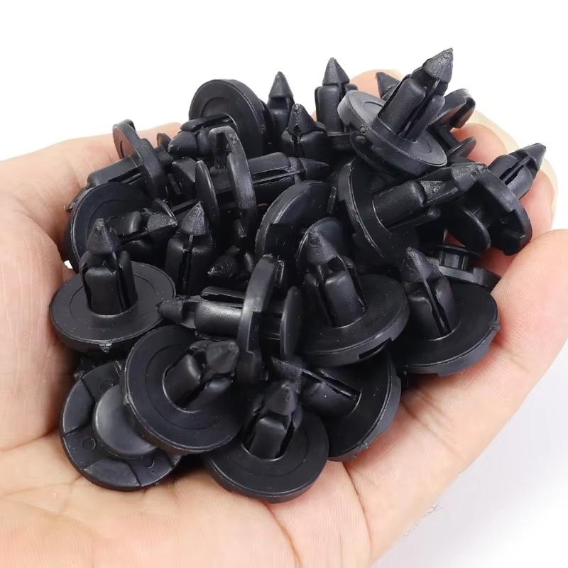 8mm Plastic Rivet Fastener Bumper Clip Auto Retainer Screw Fender for Honda Car Door Front and Rear Bumper Fasteners