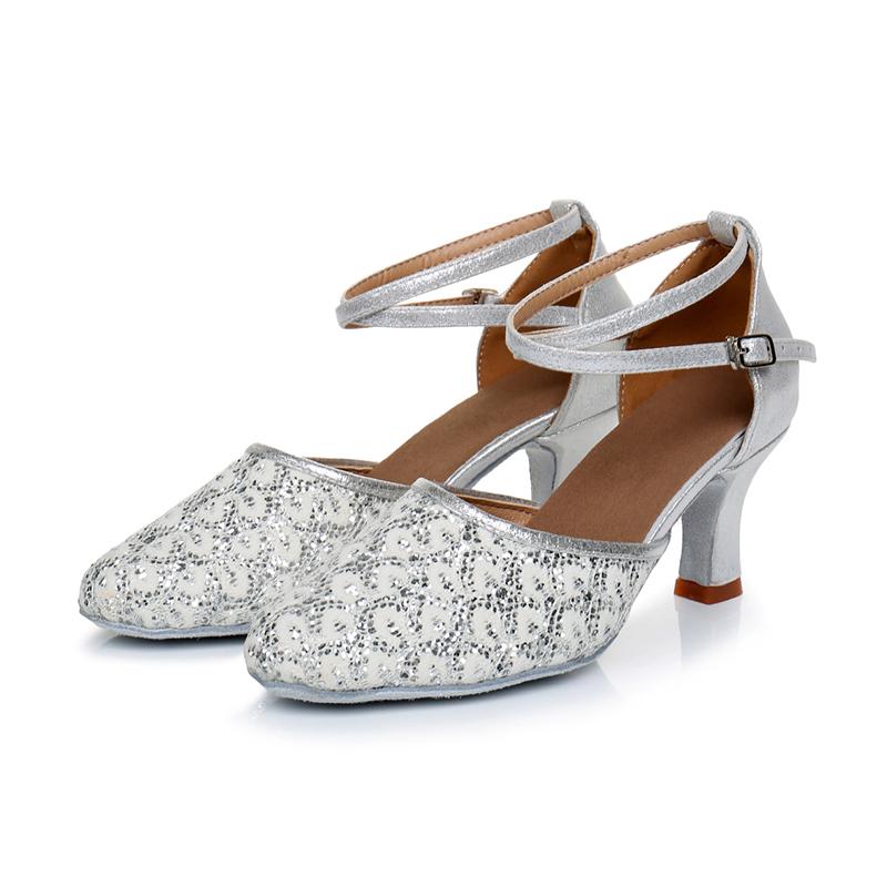 Pantofi de dans profesional pentru femei cu talpă moale pentru interior cu vârf închis