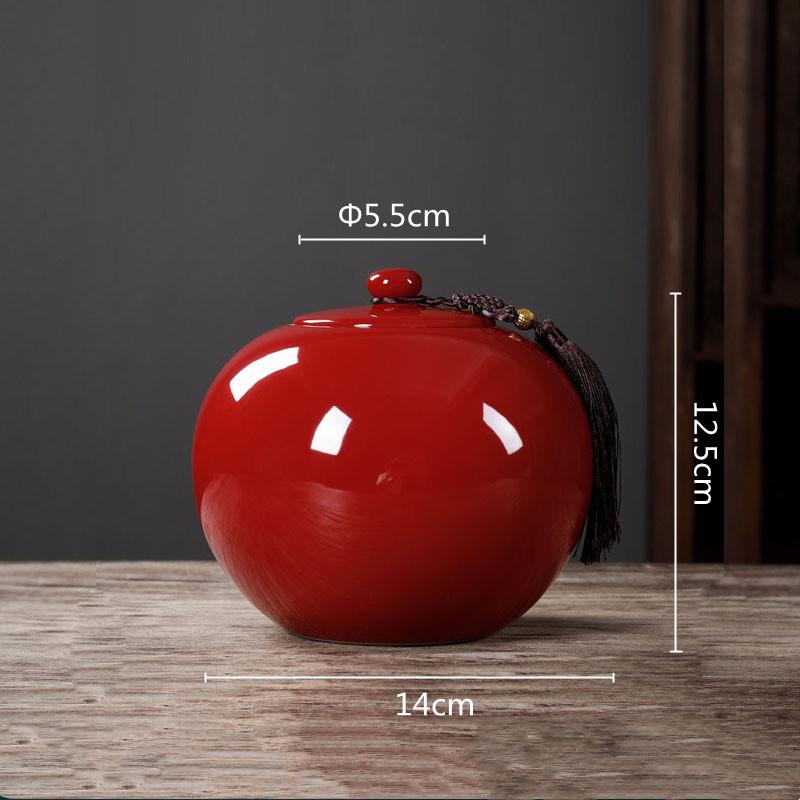 Керамический чайник Круглый контейнер для хранения Герметичный контейнер Китайская винтажная бутылка Общая банка Органайзер