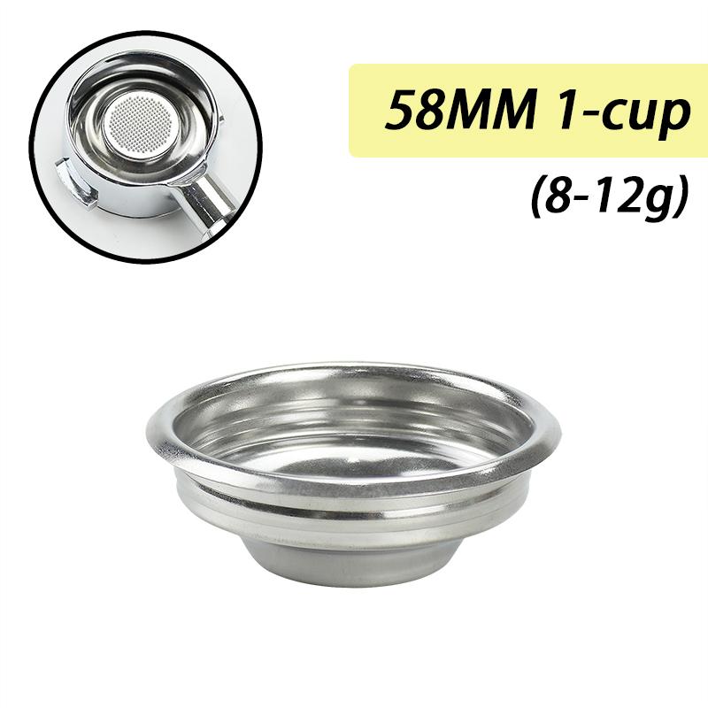58mm Coffee Filter Basket For 58mm Espresso Portafilter Espresso Maker Filter Basket Double Layer Home Barista Accessories
