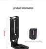 Universal Aluminum L-Shaped Quick Release Plate Stabilizer for Horizontal/Vertical Tripod Heads - Fits Mirrorless & DSLR Cameras