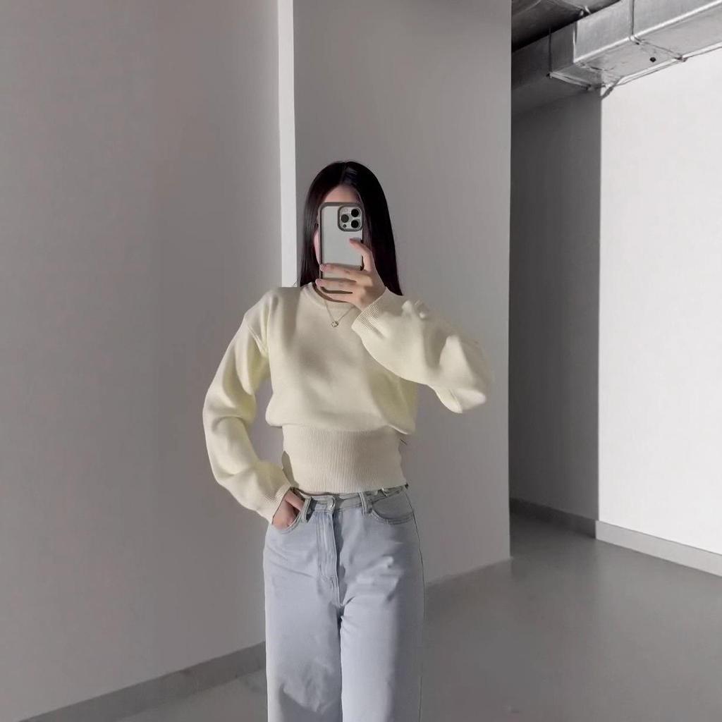 Women's Slimming Round Neck Long Sleeve Pullover Hoodie - Autumn 2025 Fashion
