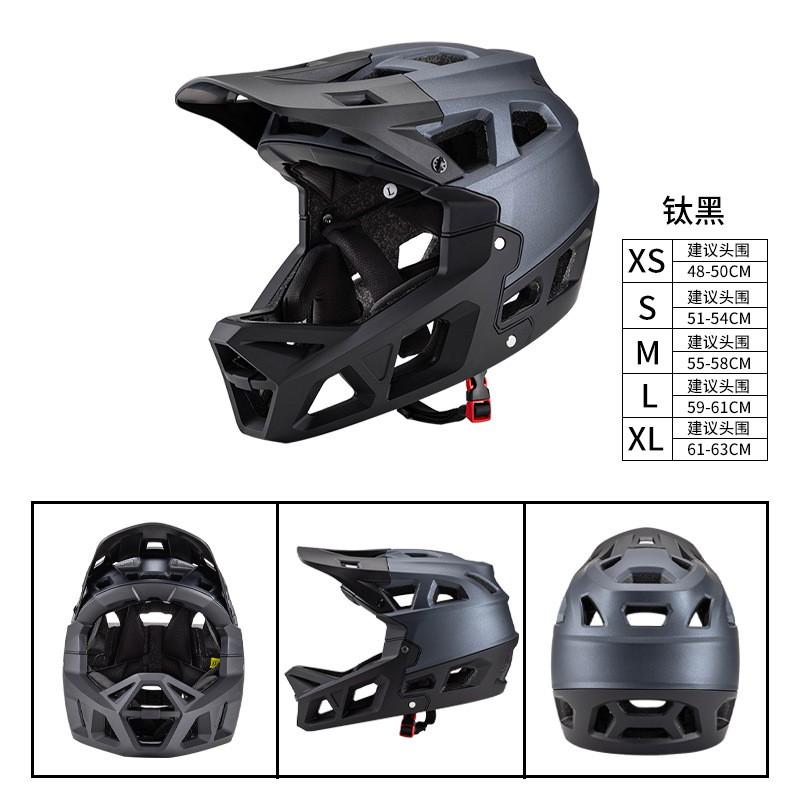 Full Face Mountain Bike Helmet Downhill Racing Adult Cycling Protective Gear PC EPS Safety