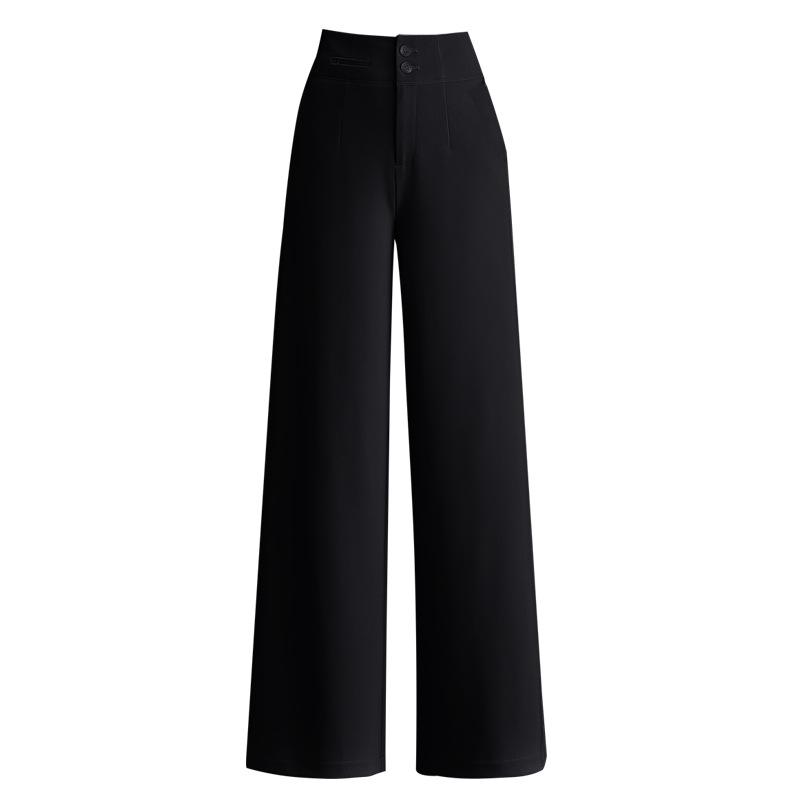 2026 Spring/Summer Women's Korean-Style High-Waisted Wide-Leg Chic Trousers