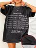 System of A Chop Suey T-Shirt Schwarz Sommer Oberteil Lässig Locker Kurzarm Rundhals Mode Straßenbekleidung