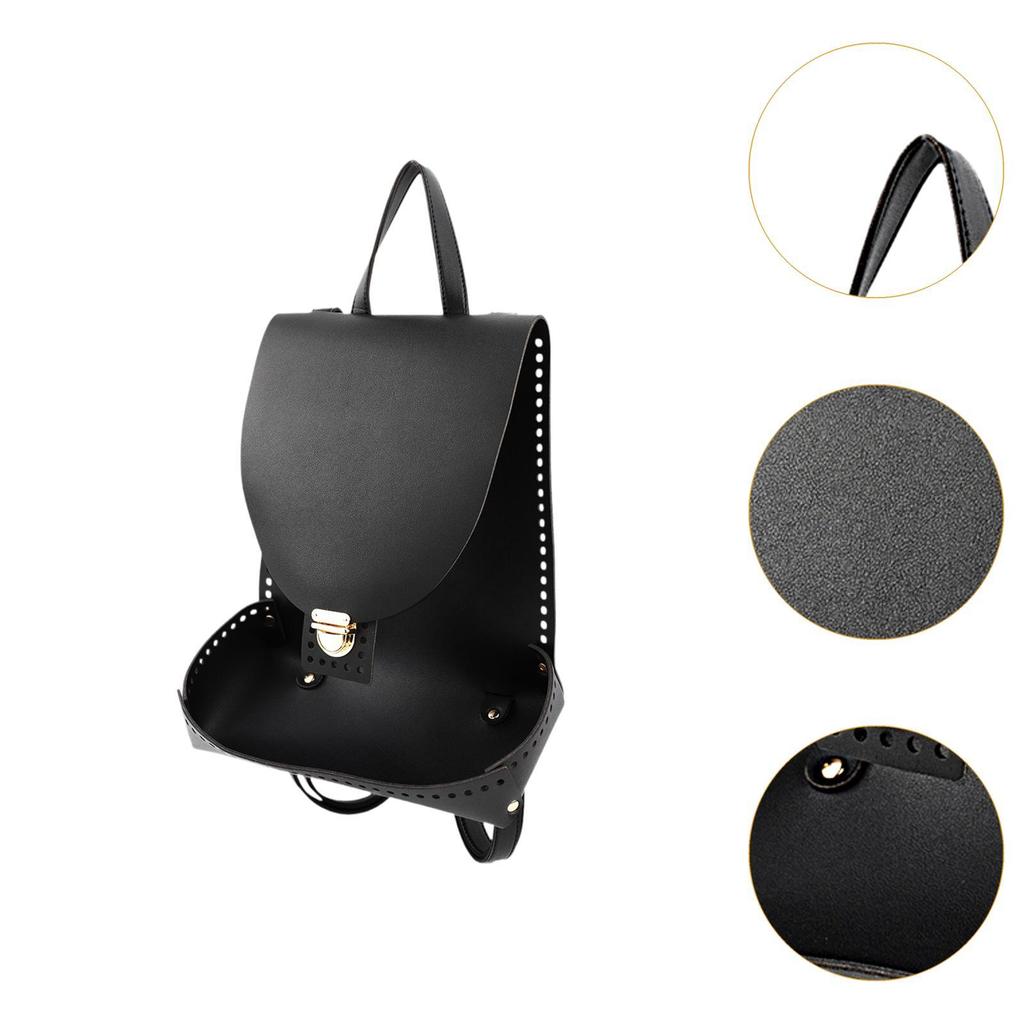DIY Backpack Making Set PU Leather Handwoven Bag Crochet Bag Bottom Base