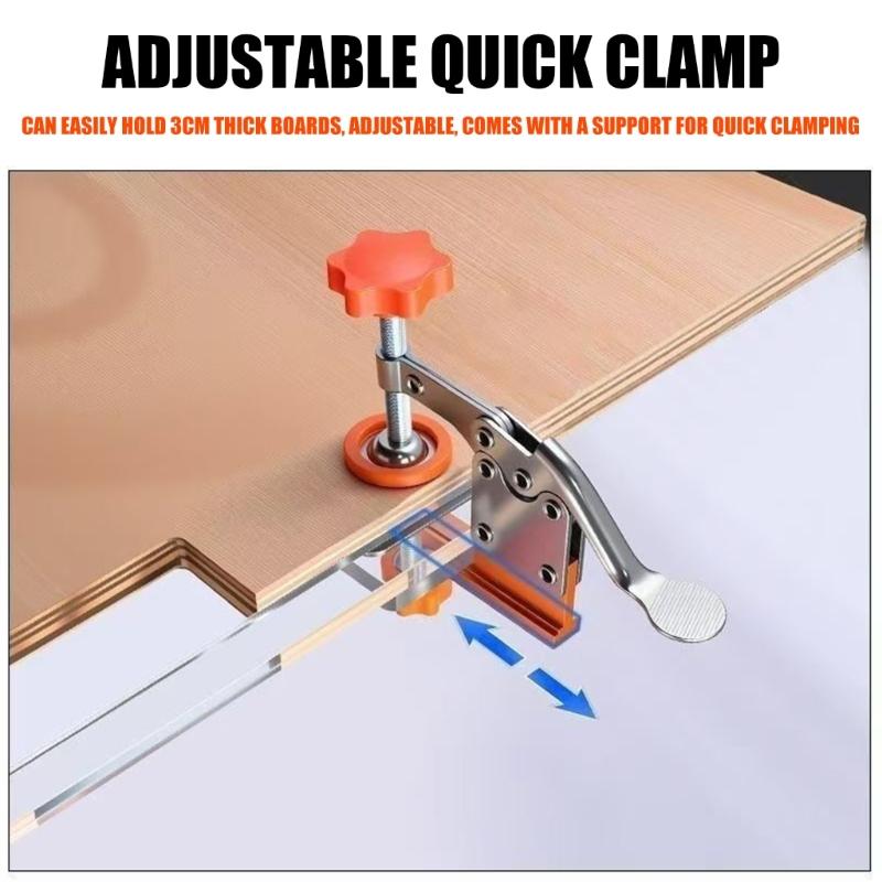 Heavy Type Aluminum Woodworking Clamp Fixers Convenient Installation Thick Positioning Clip Fixing Fixture