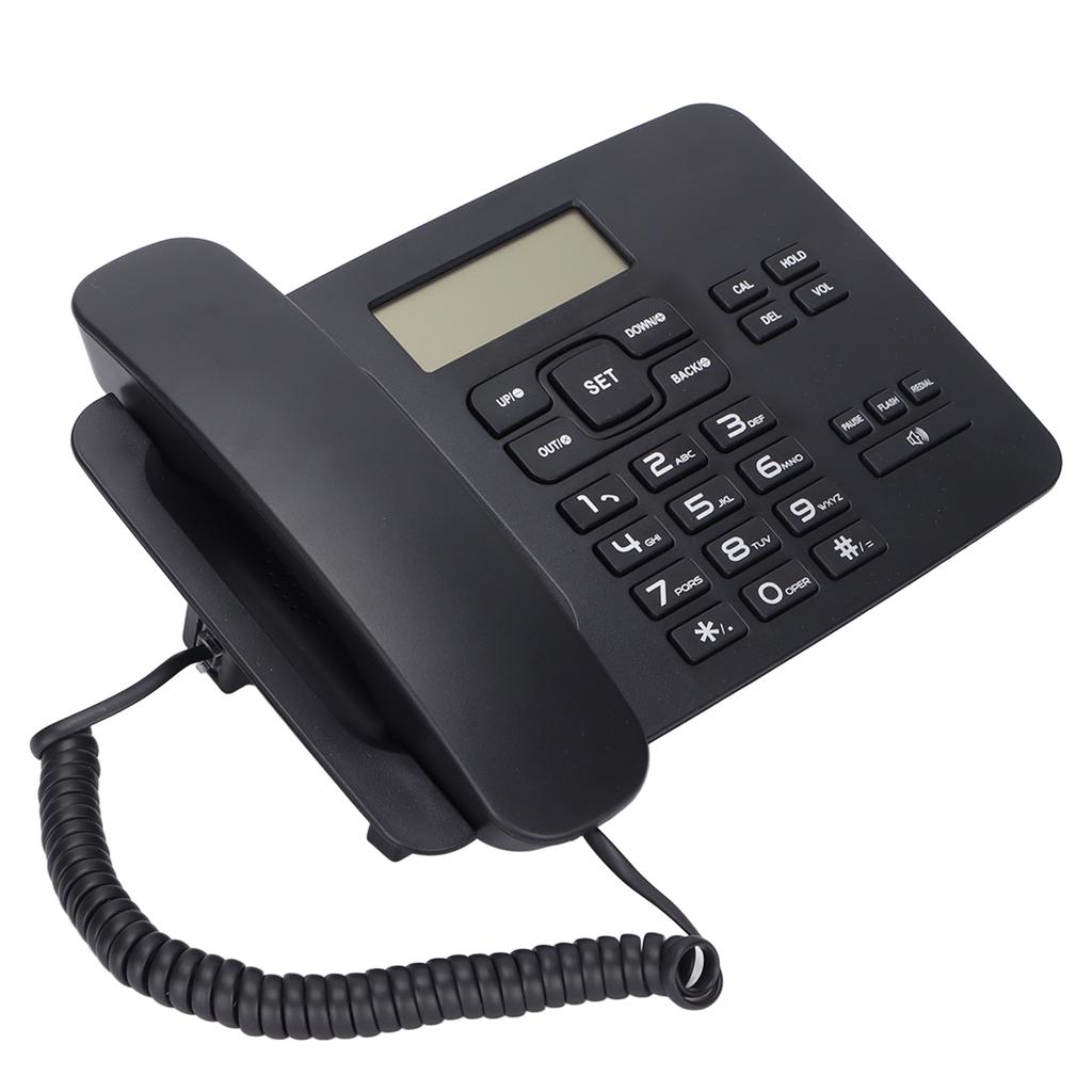 Corded Telephone Caller ID Semi Hands Volume Wired Landline with LCD Display for Home Hotel