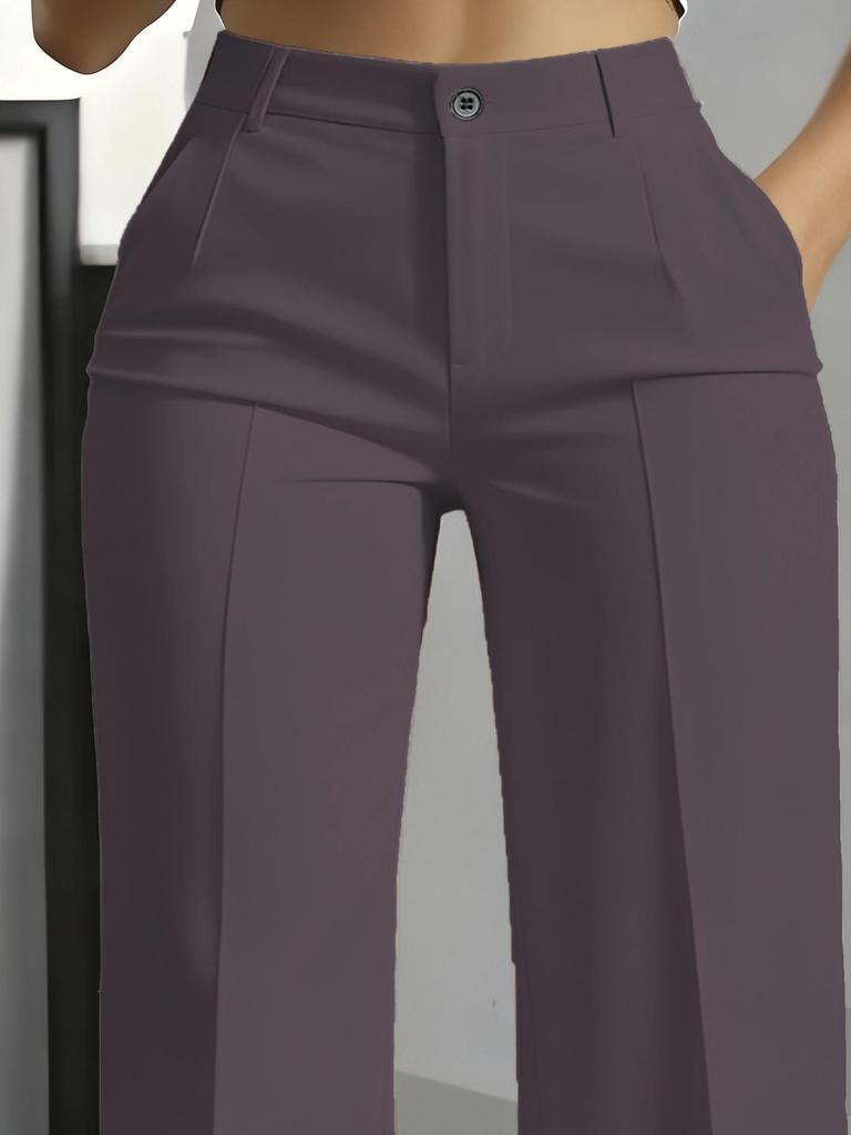 Pantaloni Eleganti da Donna 2025 a Vita Alta, Modellanti, Gamba Dritta
