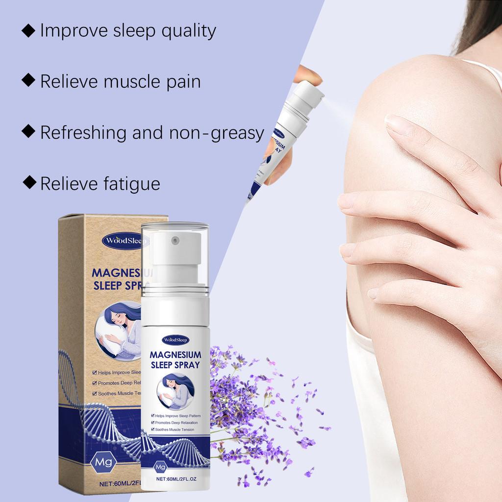 Woodsleep Magnesium Oil Spray For Improved Sleep And Relief From Body Fatigue And Discomfort
