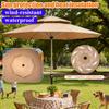 9FT Large Heavy Duty Outdoor Round Umbrellas Cantilever Umbrella Windproof Offset Umbrellas Heavy Duty Sun Umbrellasbr for Garde
