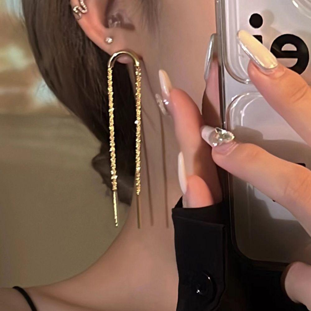 Tempérament incroyable: Boucles d'oreilles élégantes à pampilles - Polyvalentes, stylées et amincissantes pour le visage