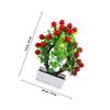 Fake Fruit Tree Decor Plastic Artificial Fruit Tree with Pot Natural Looking Simulation Bonsai for Desktop Table Centerpiece