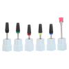 Nail Drill Bits Set Tungsten Steel Gel Polish Removal Dust Brush Nail Polishing Grinding Head Kit